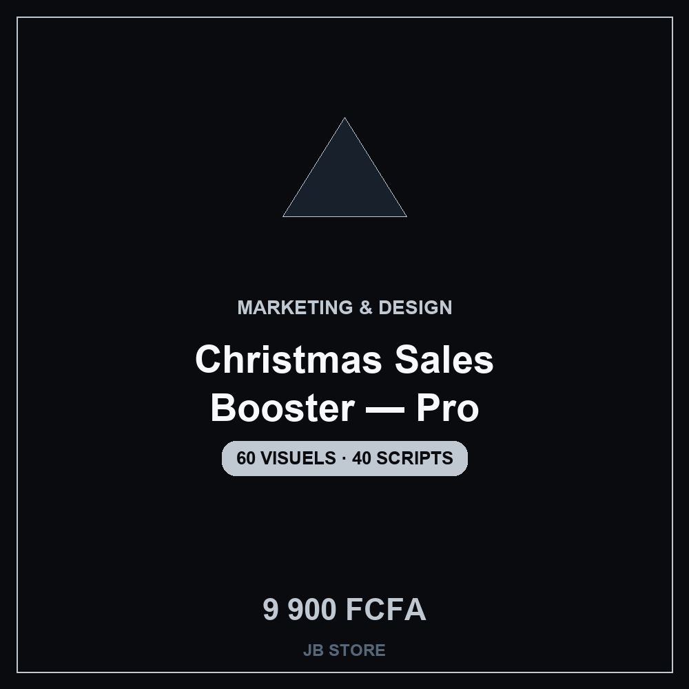 JB Christmas Sales Booster 2026 — Pro